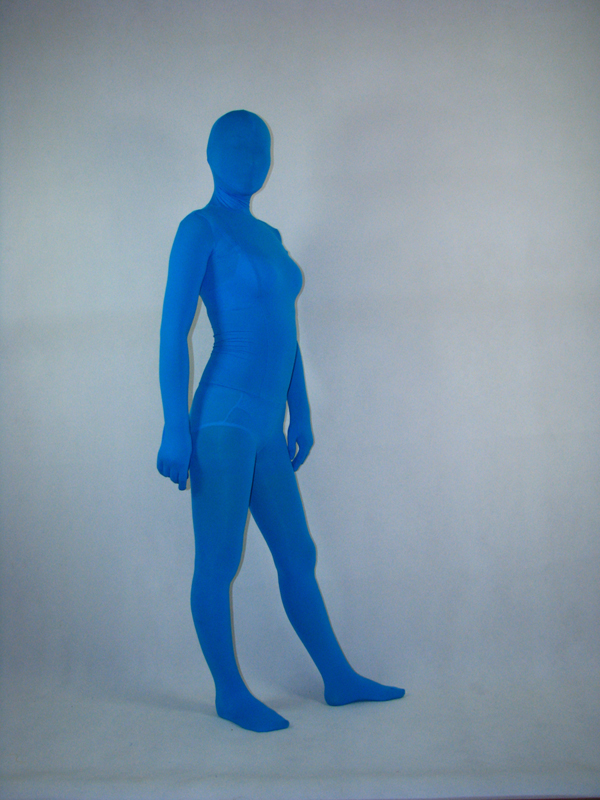 Unisex Blue Velvet Zentai Suit - Click Image to Close