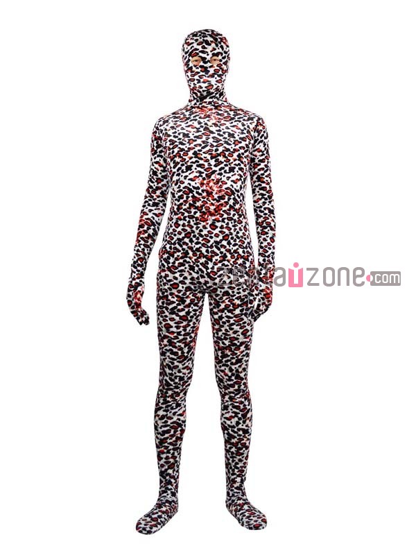 Leopard Velvet Zentai Bodysuit - Click Image to Close