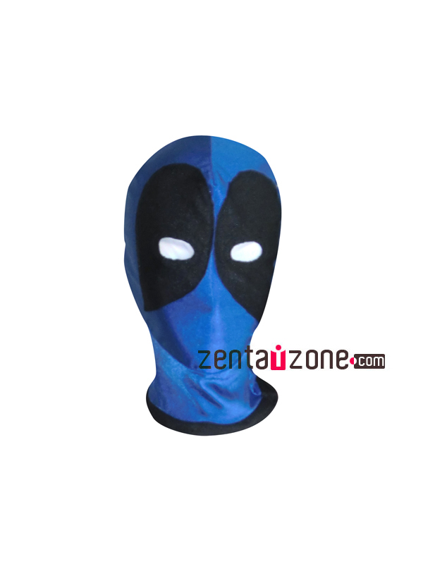 Blue And Black Deadpool Mask - Click Image to Close