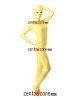 Fashion Yellow Spandex Zentai Full Body Suit With Open Eyes