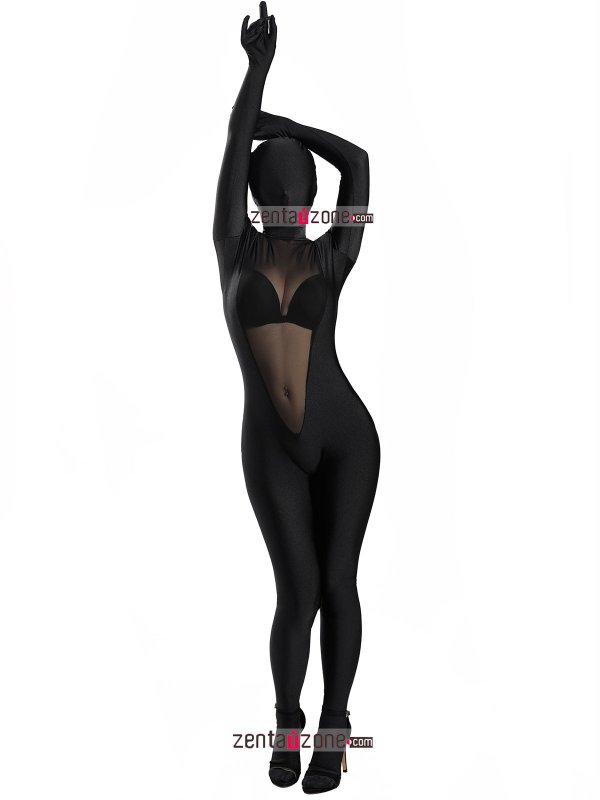 Nylon Sexy Transparent Lycra Zentai Full Bodysuit - Click Image to Close