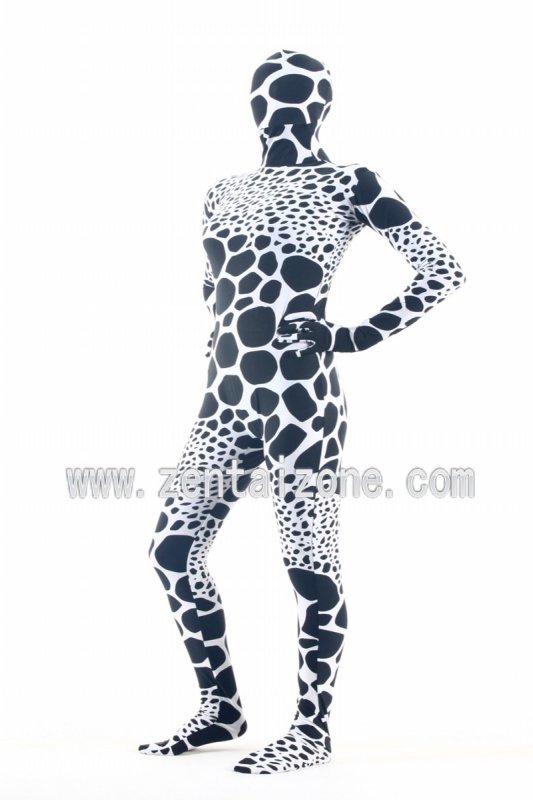 Cell Pattern Spandex Lycra Zentai Suit - Click Image to Close