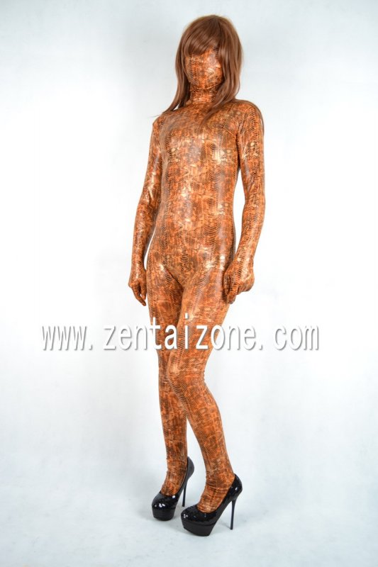 Orange 2012 Fashion Zentai Catsuit - Click Image to Close
