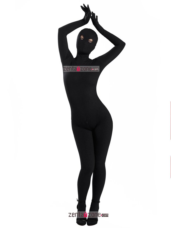 Nylon Spandex Black Zentai Bodysuit - Click Image to Close