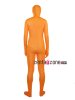 Orange Shiny Full Body Suit Zentai With Black Eyes