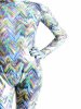 Painting Multicolor Full Bodysuit Shiny Metallic Zentai