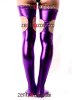 Purple Shiny Metallic Stockings