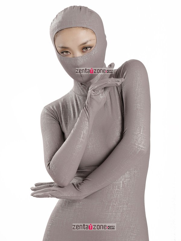 Nylon Metallic Ninja Style Lycra Catsuit - Click Image to Close