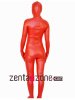 2014 Red PU Metallic Zentai Suit With Open Eyes And Mouth