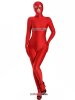 Nylon Red Spandex Zentai Suit With Open Eyes & Mouth