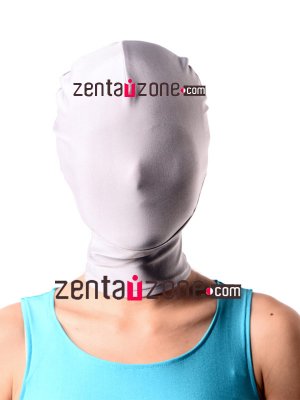 White Lycra Zentai Mask
