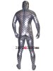 Silver Shiny Metallic Pattern Zentai Suit