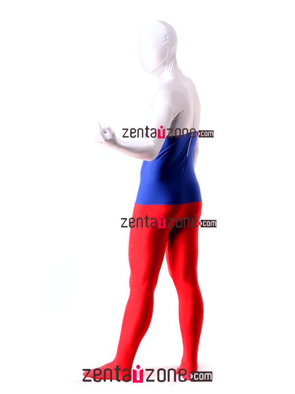 Russian Flag Pattern Lycra Unisex Zentai Suit - Click Image to Close
