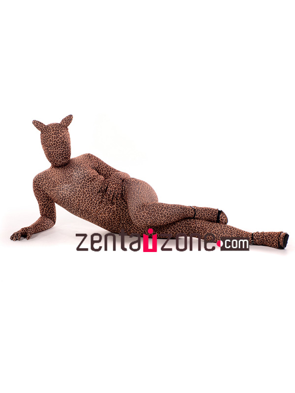 Leopard Spandex Unisex Zentai Suit - Click Image to Close