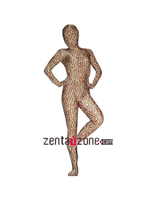 Leopard Pattern Lycra Zentai Suit - Click Image to Close