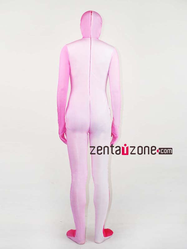 Pink Grandual Change Color Lycra Zentai Suit - Click Image to Close