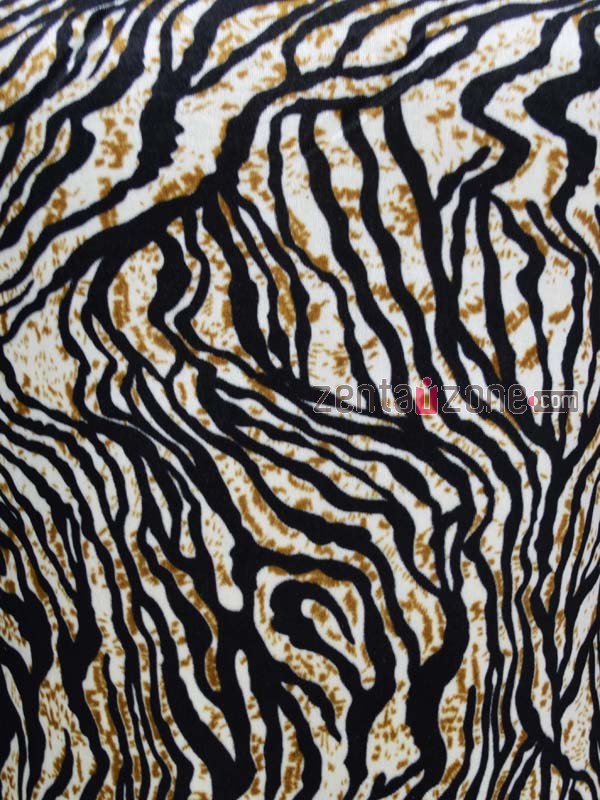 Tiger Pattern Velvet Zentai Suit - Click Image to Close