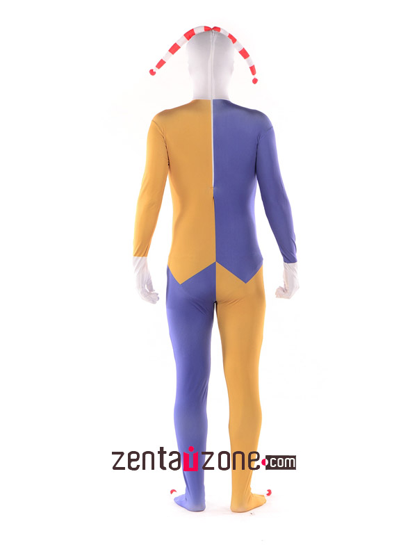 Clown Spandex Lycra Print Full Body Zentai - Click Image to Close