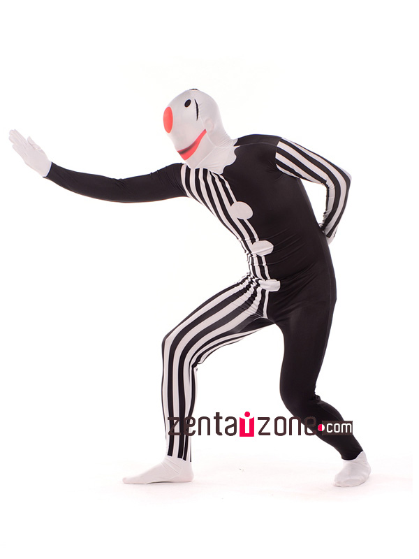 Funny Clown Lycra Print Full Body Suit - Click Image to Close