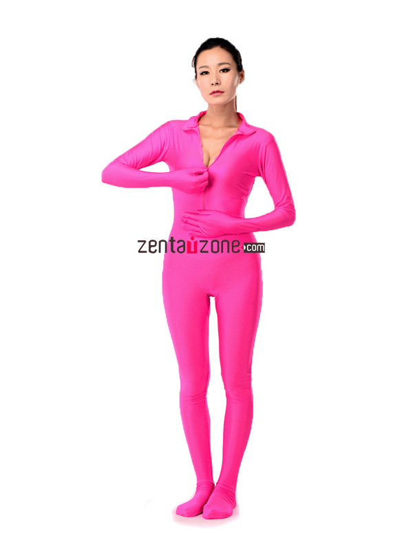 Pink Unisex Lycra Catsuit - Click Image to Close