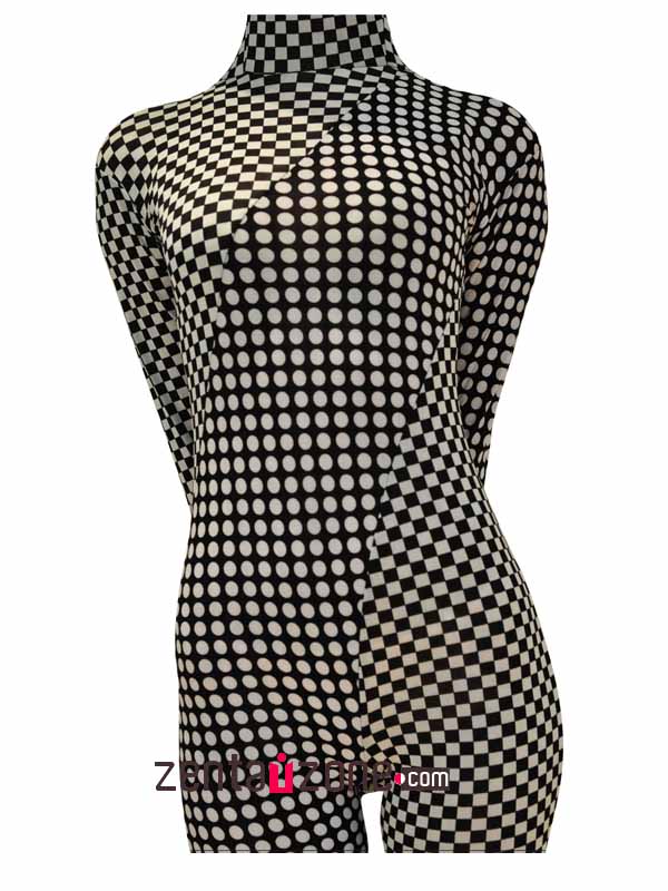 2014 New Checker Pattern Spandex Zentai Suit - Click Image to Close